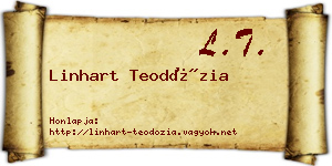 Linhart Teodózia névjegykártya